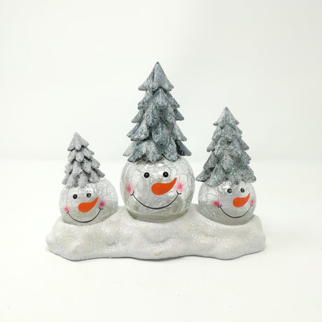 Tris Alberi Albero di Natale 24X10X18,5CM con LED Decorazioni Luminose Garden Team