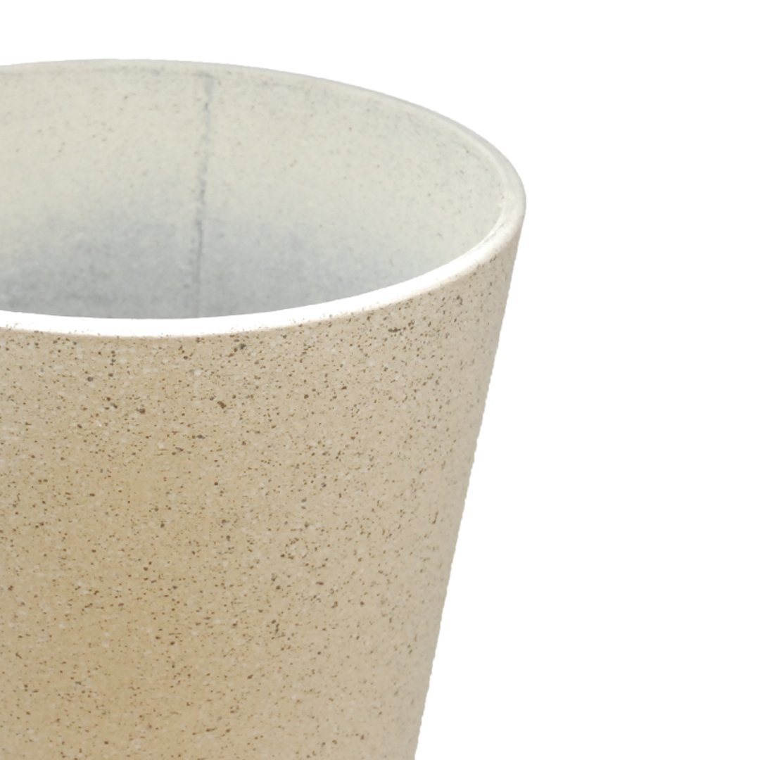 Vaso Alto In Cemento da Esterno Cioccolato