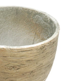 Vaso Conchino In Cemento da Esterno Effetto Legno Vaso in Cemento Garden Team
