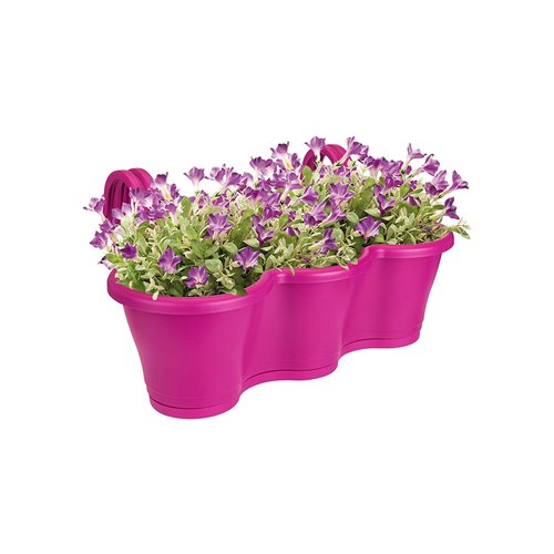 Vaso Fioriera da Balcone Elho Corsica Trio 50 cm Vaso in Plastica Elho