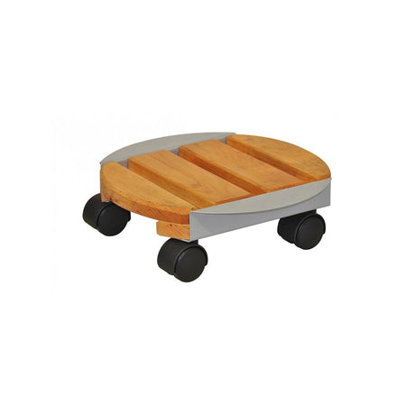 WAGNER PORTAVASO PEGASUS MINI MARRONE CHIARO 27 CM CON RUOTE Portavaso In Legno Wagner