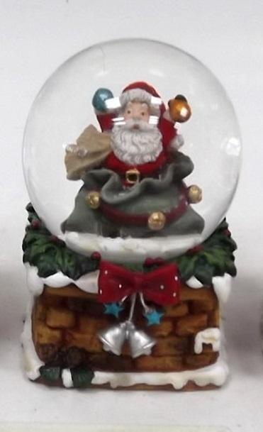 Waterball 45MM Babbo Natale con Sacco Doni Waterball Natalizi Garden Team