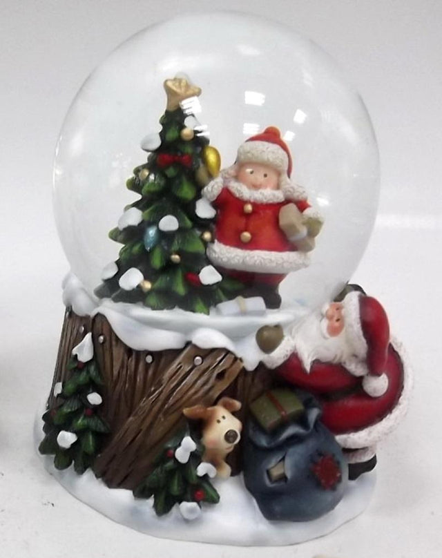 Waterball 65MM Babbo Natale e Albero Waterball Natalizi Garden Team