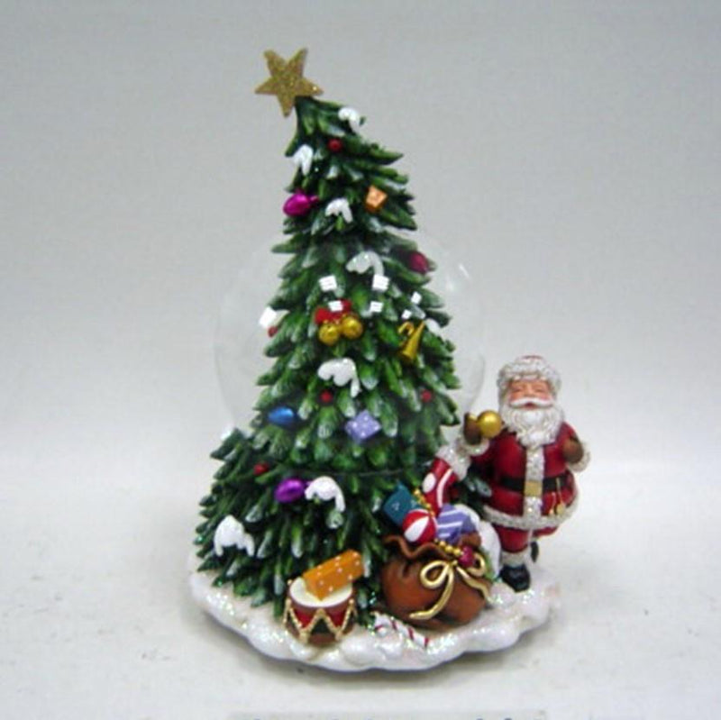 Waterball con Carillon dia 100MM Albero di Natale e Babbo Natale Waterball Natalizi Garden Team