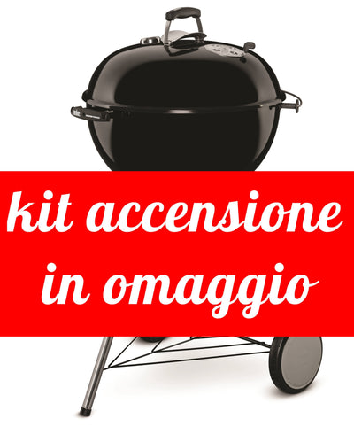 WEBER MASTER TOUCH GBS 57 CM BLACK KIT ACCENSIONE OMAGGIO Barbecue a Carbone WEBER