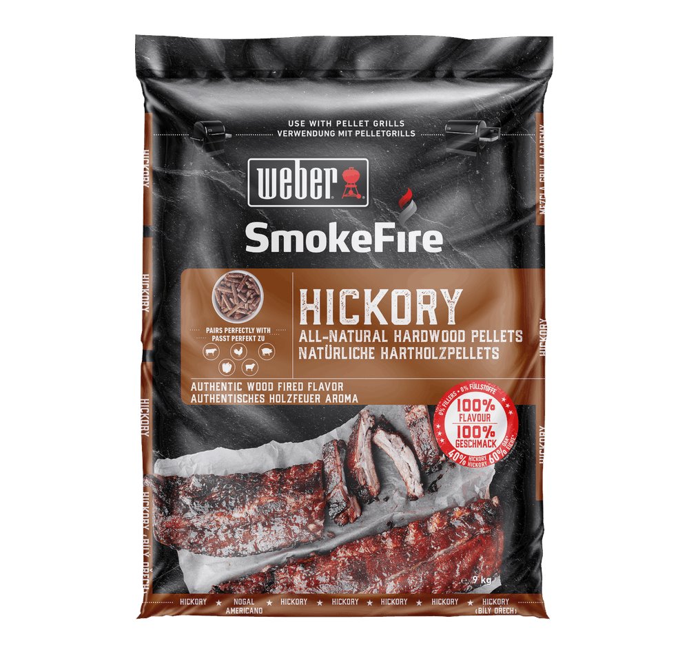 WEBER PELLET 100% LEGNO HICKORY 190102 Accendifuoco WEBER