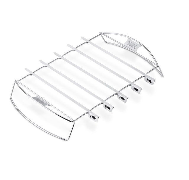 WEBER SERIE DI 6 SPIEDINI CON SUPPORTO 6606 Supporti Barbecue WEBER