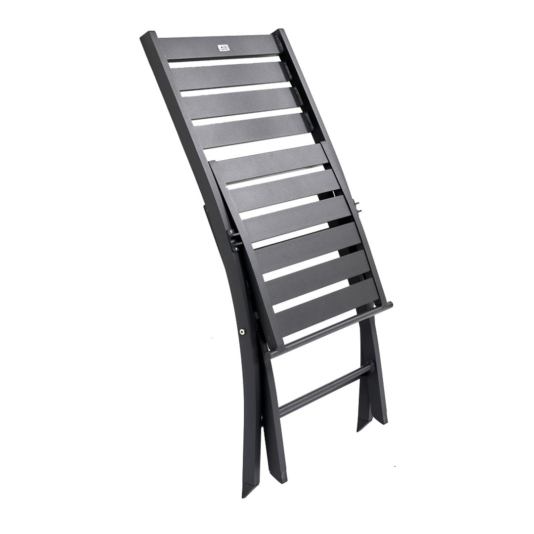 Winny - Set da balcone pieghevole in alluminio antracite Set da Balcone Garden Team
