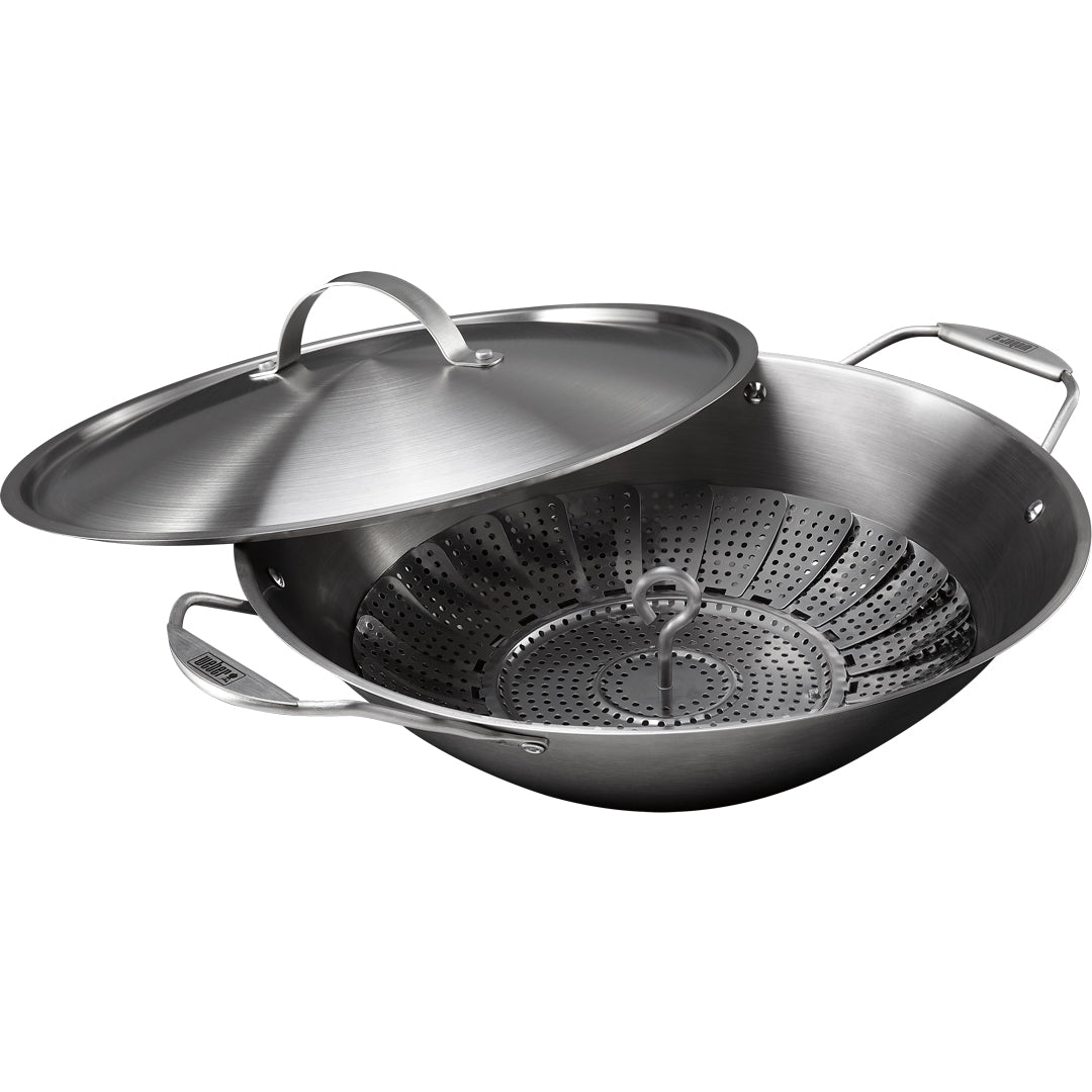 Wok con Cestello di Cottura a Vapore - Wok Weber Crafted - 7684