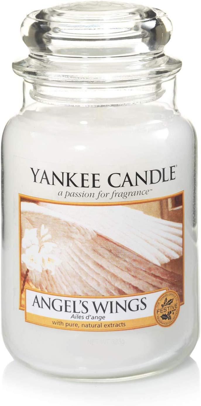YANKEE CANDLE CANDELA GIARA CLASSICA GRANDE ANGEL WINGS Fragranze Festive Yankee Candle
