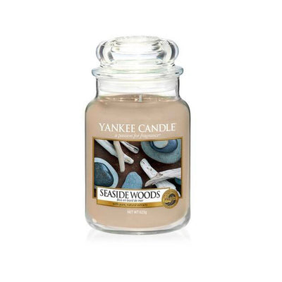 YANKEE CANDLE CANDELA GIARA CLASSICA GRANDE SEASIDE WOODS Fragranze Fresh Yankee Candle