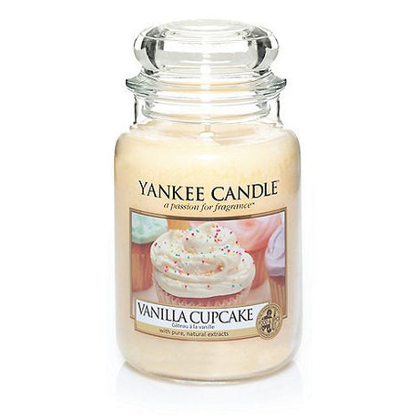 YANKEE CANDLE CANDELA GIARA CLASSICA GRANDE VANILLA CUPCAKE Fragranze Food and Spice Yankee Candle