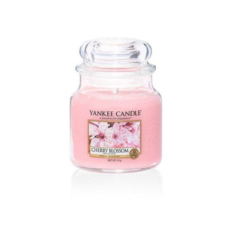 YANKEE CANDLE CANDELA GIARA CLASSICA MEDIA CHERRY BLOSSOM Fragranze Floreali Yankee Candle