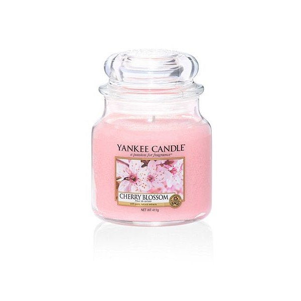 YANKEE CANDLE CANDELA GIARA CLASSICA MEDIA CHERRY BLOSSOM Fragranze Floreali Yankee Candle