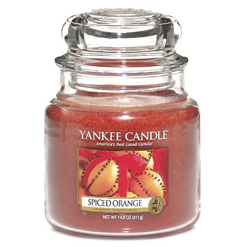 YANKEE CANDLE CANDELA GIARA CLASSICA MEDIA SPICED ORANGE Fragranze Food and Spice Yankee Candle