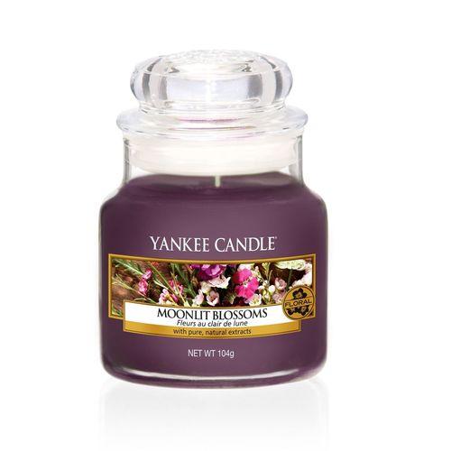 YANKEE CANDLE CANDELA GIARA CLASSICA PICCOLA MOONLIT BLOSSOMS Fragranze Festive Yankee Candle