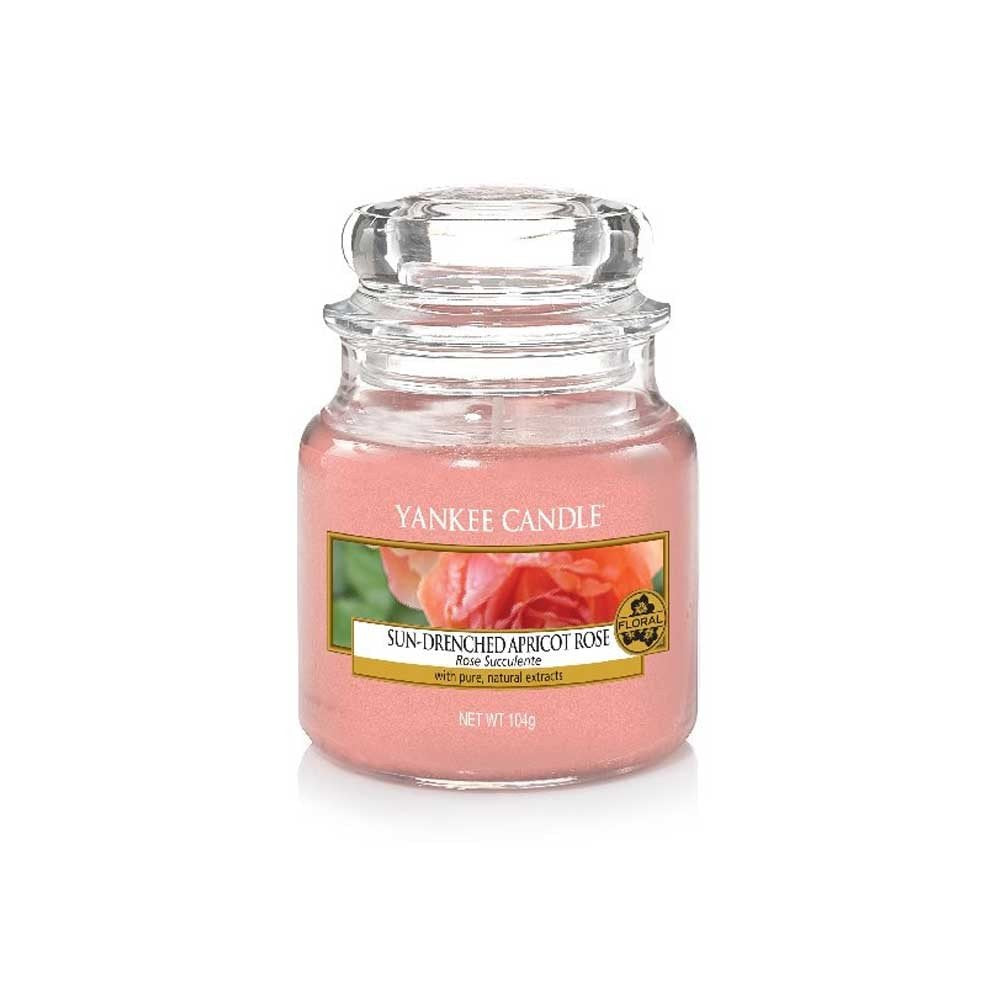 YANKEE CANDLE GIARA PICCOLA SUN DRENCHED APRICOT ROSE Fragranze Fruit Yankee Candle