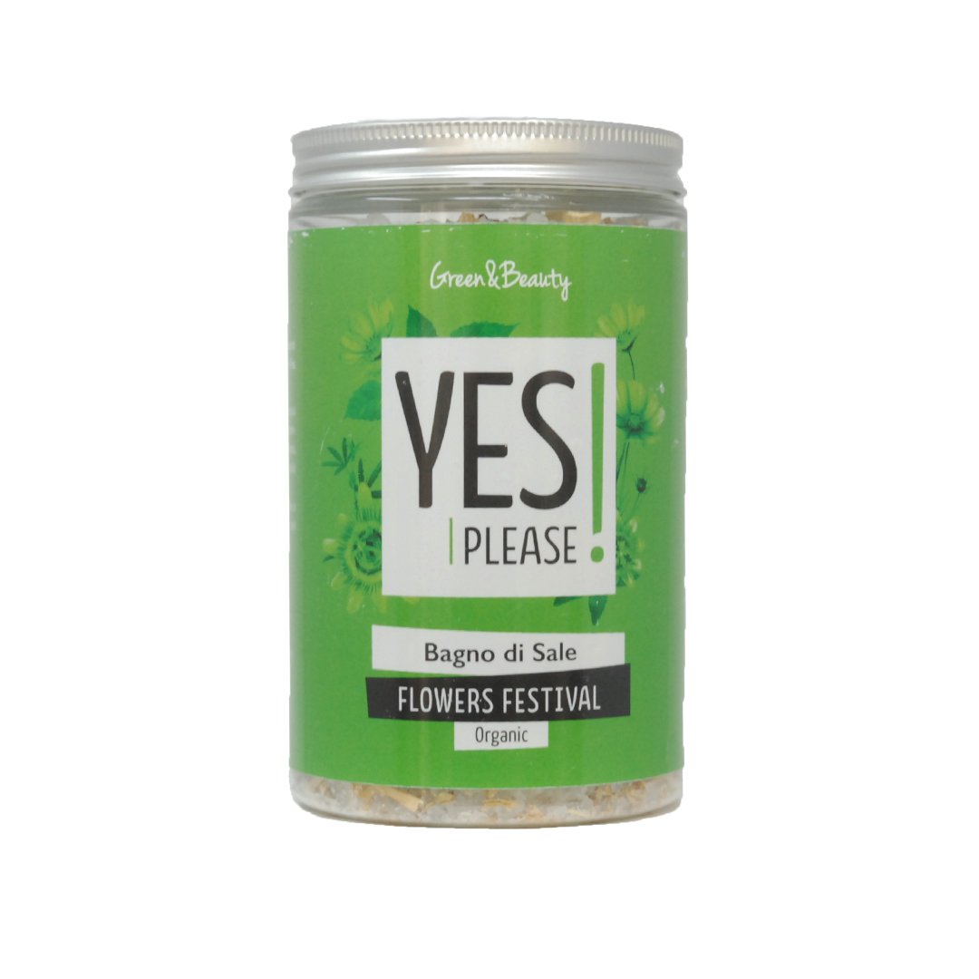YES PLEASE Bagno di Sale Flowers Festival Scrub Corpo GREEN PROJECT